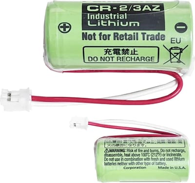Vervangende Batterij - Lithium Batterij - Alarm Systeem - Met Witte Plug - 13 x 8 x 2 cm