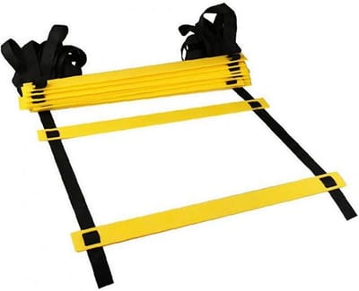 Snelheid Ladder - Voetwerk Trainingsladder - Fitness Training - 6 Meter Lengte - 43cm Sport Treden - Geel