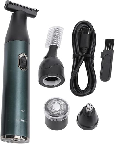 Lichaamsgroomer - Elektrische trimmer - Persoonlijke verzorging - 4-in-1 multifunctioneel - 20 x 12 x 4 cm