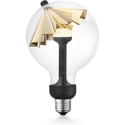 Design LED Lichtbron Move Me - Goud - G120 Umbrella LED lamp - 12/12/18.6cm - Met verstelbare diffuser via magneet - geschikt voor E27 fitting - Dimbaar - 5W 400lm 2700K - warm wit licht