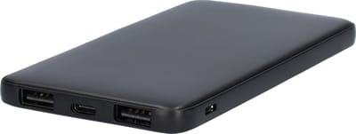 Powerbank - Snellader - Fast charger - Perfect als oplader voor onderweg! - LED Batterij display - Zeer compact formaat - 2-in-1 - 5000mAh - In- en output van 5V - Zwart