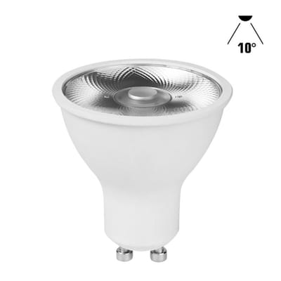 LEDmaxx LED GU10 6W 435lm 4000K koelwit | 10° Spot | Niet-Dimbaar | GU10 | Koel Wit | 6 watt | 15.000 Branduren