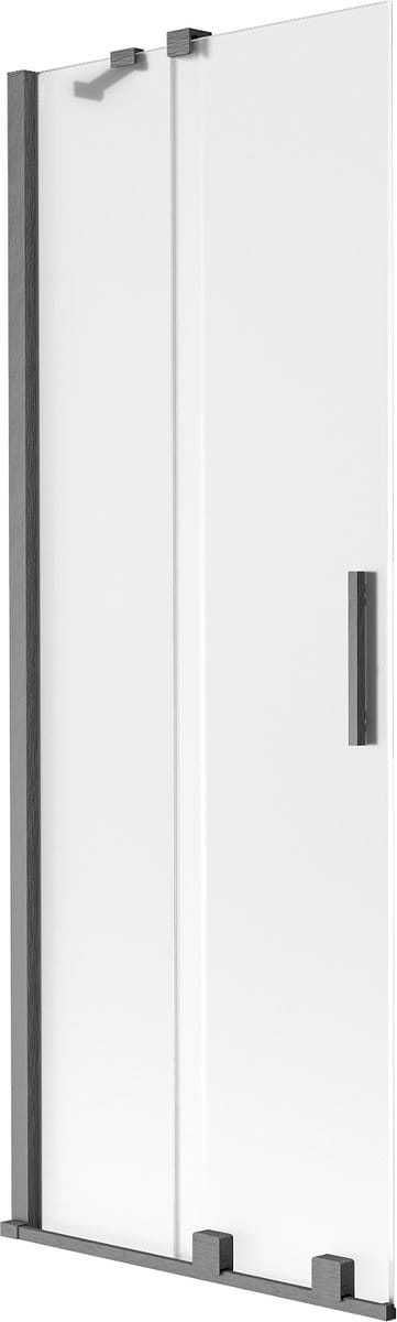 Mexen Velar badwand scherm 2-delige schuif 70 x 150 cm, ijs, gepolijst kanongrijs - 896-070-000-31-66