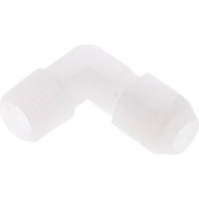 4x6mm & R1/4'' PP Elleboog Slangfitting met Mannelijke Schroefdraad 10bar/145psi [2 stuks]