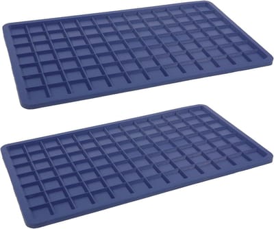 Siliconen Strijkmatten - Strijkijzerhouder Onderlegger - Meubels Beschermen - Snelle Warmteafvoer - 24 x 13.5 cm - Blauw