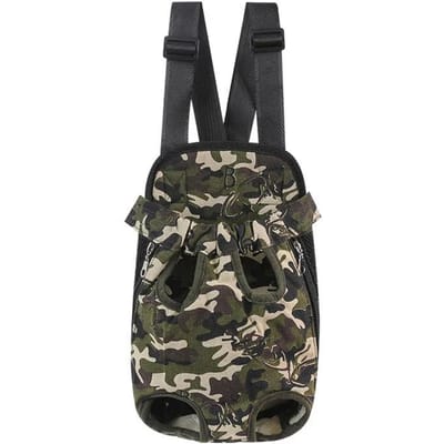 Sac à dos pour animaux de compagnie Chien Chat Filet Camouflage Voyage Extérieur Produits Pour Chiens Respirant Poignée d'épaule Sacs Idéal pour Petit Chien Chats Haute Qualité M-in 3.5kg