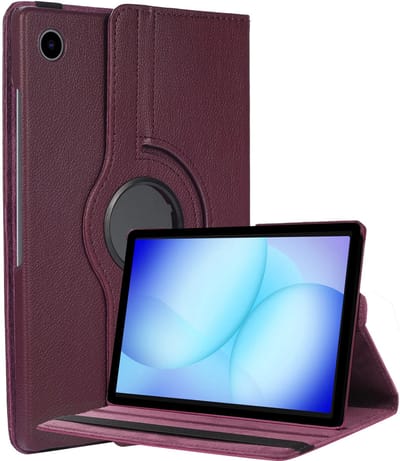 Hoesje - Geschikt voor Samsung Galaxy Tab A11 Plus / A9 Plus - 360 Graden Hoes - Draaibare Hard Cover Case - Tablethoes Draaibaar - Paars