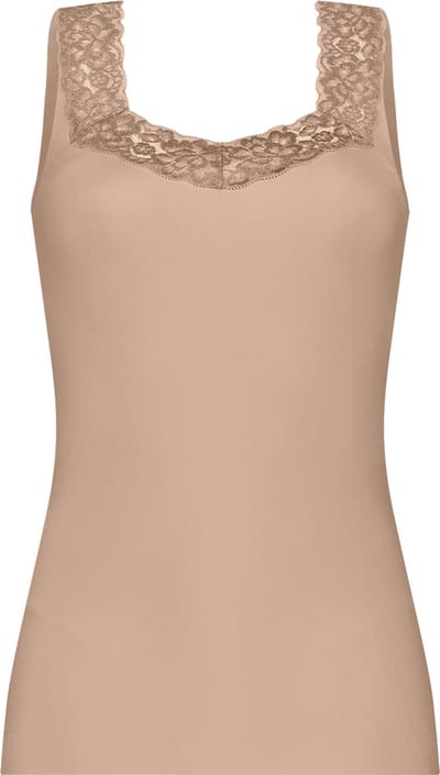 Ten Cate Secrets singlet met kant walnut voor Dames | Maat S