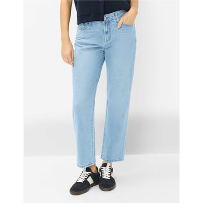 Brax Dames Jeans  Style MADISON S USED BLEACHED BLUE, denim lichtblauw, maat 36