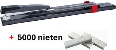 BOSTITCH langarm-nietmachine 440LR - 30cm - zwart + 5000 nieten 24/6