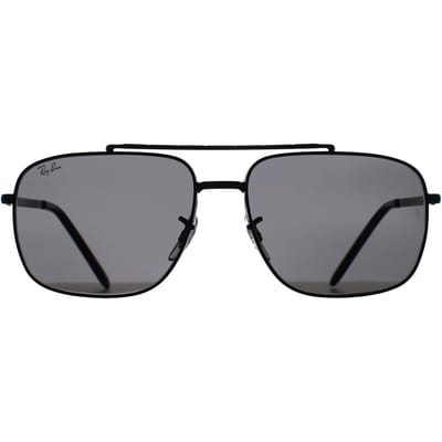 Ray-Ban Rechthoek Unisex Gepolijst Zwart Donkergrijs RB3796