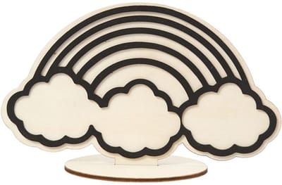CC Houten Figuur Regenboog 10,5 cm