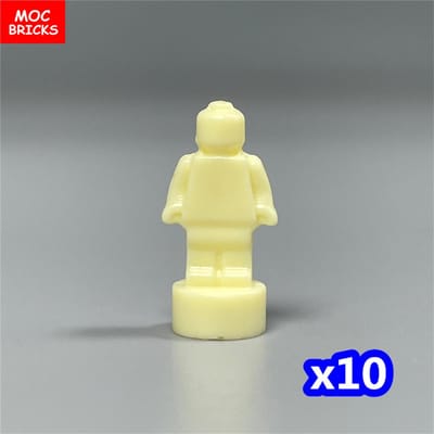 10 stuks/partij MOC Bakstenen Figuur 16478 1,8 cm Mini Standbeeld Kap Lege Blokken Aangepast Ongedrukt Poppen Kinder Speelgoed