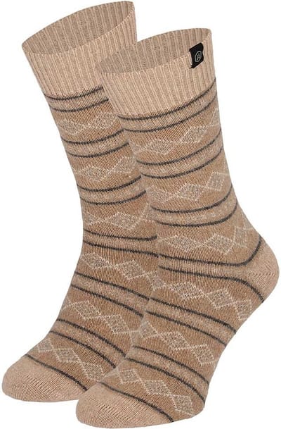 Wollen Heren Huissokken - Fashion - Beige - Maat 39/42