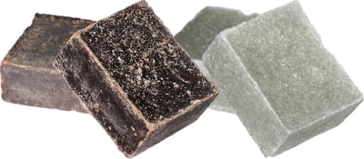 Ideas4seasons Amberblokjes/geurblokjes - eucalyptus en ylang ylang - 6x stuks - huisparfum