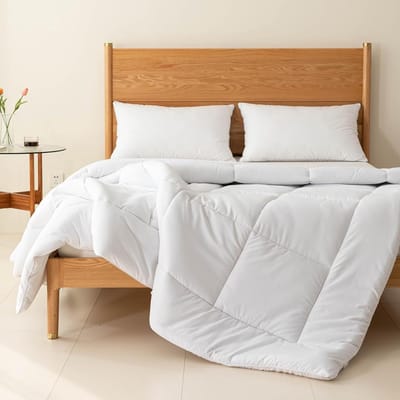 Candala Winter Dubbel Dekbed 15Tog Dekbed voor Lente Zomer Herfst Winter Quilt Polyester Hollowfiber met Hoekbanden (Dubbel 200 × 200 cm)