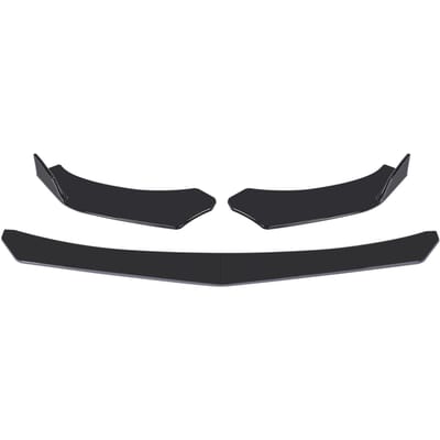 Kit de lèvre de pare-choc avant de voiture, 4 pièces, séparateur de becquet ABS, séparateur de lèvre de Canard universel noir