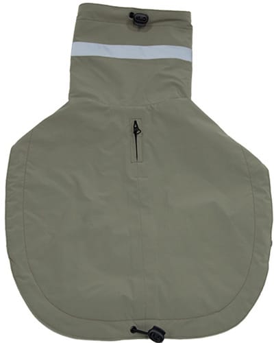 Jack and Vanilla Dogwalk Jas - Regenjas - Kleur: Olijfgroen - Maat S - 33 cm
