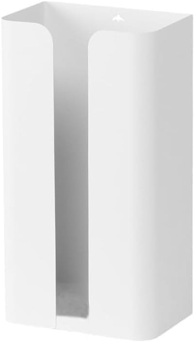 Magnetische tissuehouder - 1 stuk - 13 × 24 × 8,5 cm - Handschoen voor droogtrommeldoekjes en tissuedispenser - Opbergdoos voor vochtige doekjes - Perfect voor gereedschapskisten, wasruimtes, garages, werkplaatsen en keukens - Wit