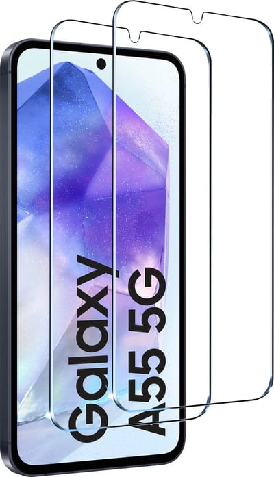 BixB screenprotectors 2 Stuks geschikt voor Samsung Galaxy A55 Screenprotector - gehard glas Tempered Glass