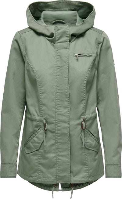Only Jas Onllorca Canvas Parka Cc Otw Noos 15216452 Hedge Green Dames Maat - S