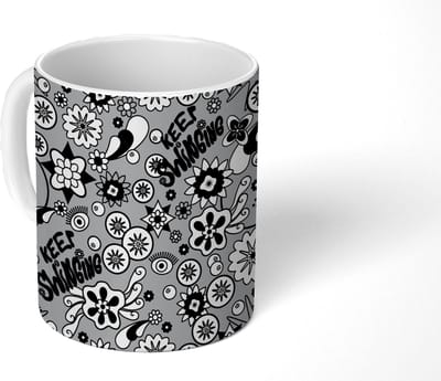 Mok - Koffiemok - Bloemen - Patronen - Quotes - Mokken - 350 ML - Beker - Koffiemokken - Theemok