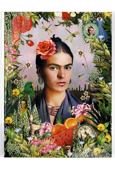 Lanzfeld Frida Kahlo - Poster Schilderij A3 - Zelfportret - Frida Kahlo - PP Hoes