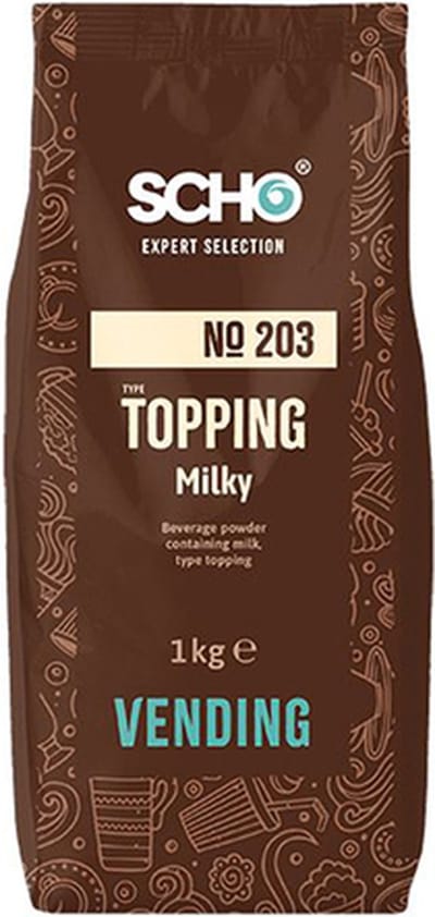 Scho Melkpoeder No. 203 - Milky Topping Vending voor koffie - 1 kg