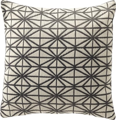 Dutch Decor NISA - kussenhoes outdoor 45x45 cm - waterafstotend en uv-bestendig - Charcoal Gray - antraciet