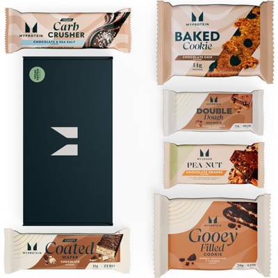 Box met eiwitrijke snacks