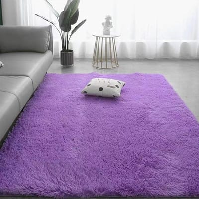 Grijs Tapijt Voor Woonkamer Pluche Tapijt Slaapkamer Vloer Pluizige Matten Antislip Home Decor Tapijten Zacht Fluwelen Tapijten kinderkamer Deken 40cmX60cm paars