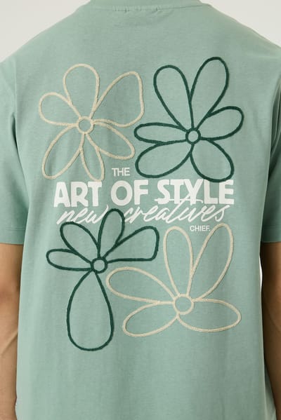 Chief t-shirt mintgroen