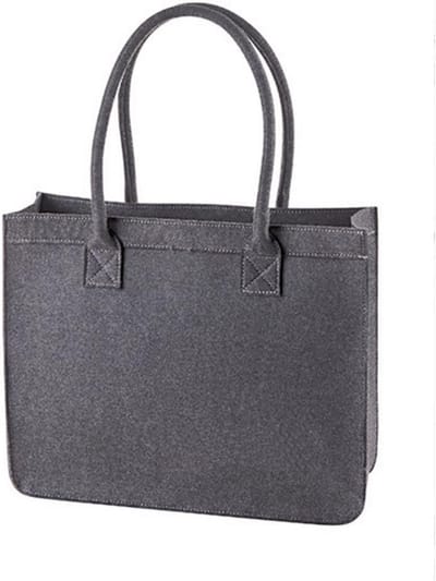 Stijlvolle Shoppertas Shopper Gemaakt van Vilt - Handtas met Binnenzak - 37x30x12 cm