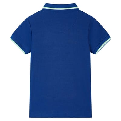 vidaXL Kinderpoloshirt 104 donkerblauw