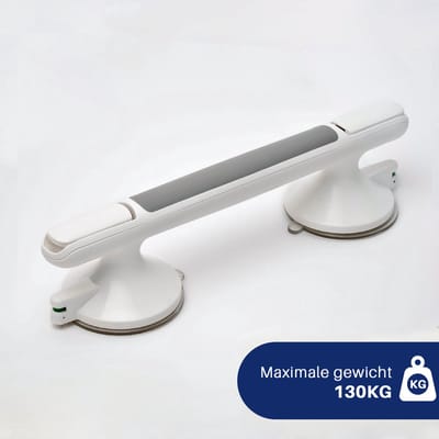 Luxor Home® Veiligheidsgreep - Handgreep Met Zuignap - Wandbeugel Badkamer - Veiligheidsindicator - Trekvermogen tot 130KG
