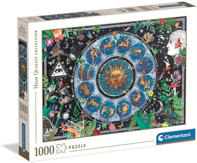Clementoni - Puzzel - 1000 Stukjes - Astrologische Kaart 2025 - Puzzel Voor Volwassenen - High Quality Collection