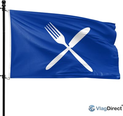 VlagDirect - Restaurant vlag - Horeca vlag - 90 x 150 cm.