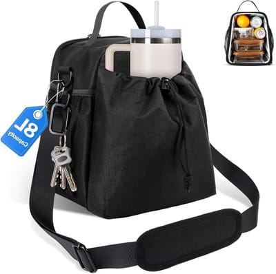 8L Koeltas voor Dames en Heren, Zachte Thermische Tas voor Picknick, Lunch en Reizen, Ideaal voor Werk en Buitenactiviteiten