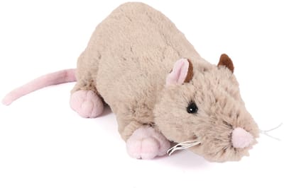 Pia soft toys Pluche rat knuffel - bruin - 22 cm - ratten - Dieren - Speelgoed