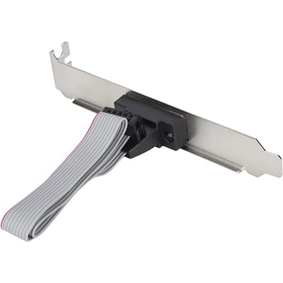 Seriële Poort Adapter Beugel Stabiel Goede Compatibiliteit 9-pins Connector Seriële Poort Header voor Toevoegen black