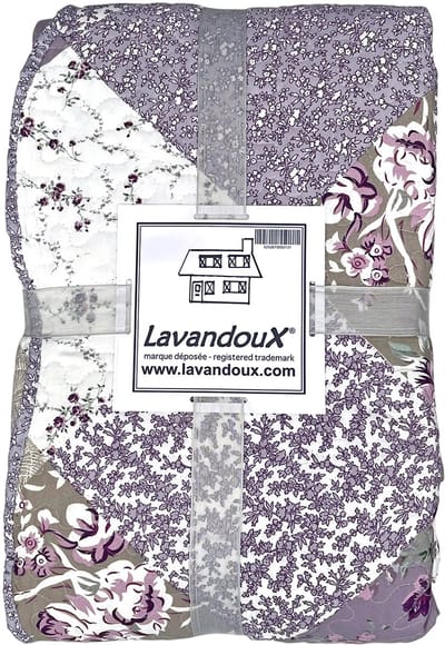 Lavandoux - Bedsprei - Lavender Patchwork - 160x220 - 1-persoon - Lila