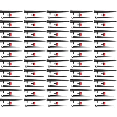 150 STUKS/Set Druppelirrigatie Kit Waterdruppelaars Tuinsproeiers Accessoires black