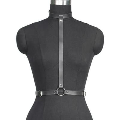 Dames Mode Riem Straatstijl Leer Harness Taille Riem Corset Decoratieve Punk Lederen Tailleband Gotische Kleding Accessoires Adjustable gray