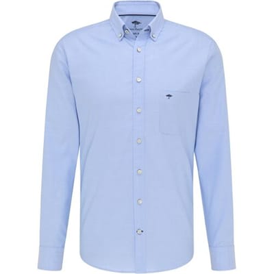 Fynch-Hatton Overhemd All-Season Oxford Uni Licht Blauw / male