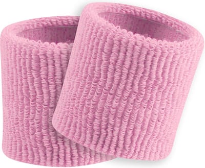 TCK - Polsbanden - Badstof - Diverse Sporten - Volwassenen - Terry - Standard Weight - 8 cm - Paar - Roze - One Size