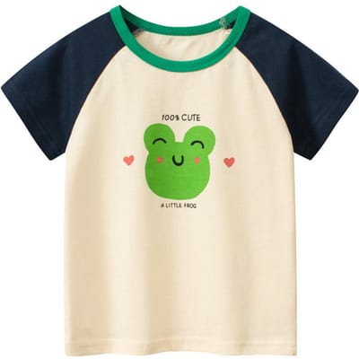 Kinderkleding Zomer Nieuwe Kinder T-shirts met korte mouwen Baby Meisjeskleding 140cm black