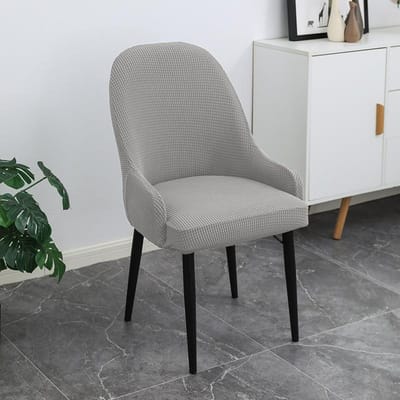 Housse de chaise ananas courbée simple jacquard ménage avec housse de fauteuil couverture quatre saisons universelle anti-poussière élastique housse de chaise 39*36*39cm