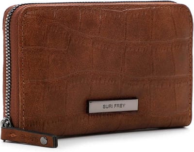 SURI FREY Portemonnee SFY Hadley Zip Around Wallet Cognac Bruine