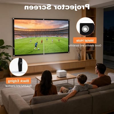 HD Vouwbaar Projectiescherm 250cm - Dikke Anti-Kreuk, Ideaal voor Thuisbioscoop, Kantoor en Kamperen