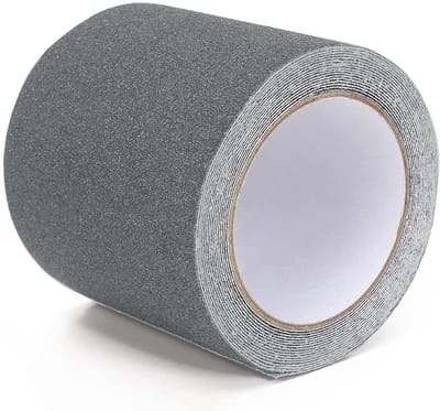 Antislip trapstrips - Zelfklevende tape - Waterproof - Antislip Tape voor Trap, Vloer, Drempel - Voor Binnen en Buiten - Zelfklevende, waterbestendige vloerbescherming - 5m×10cm - Grijs